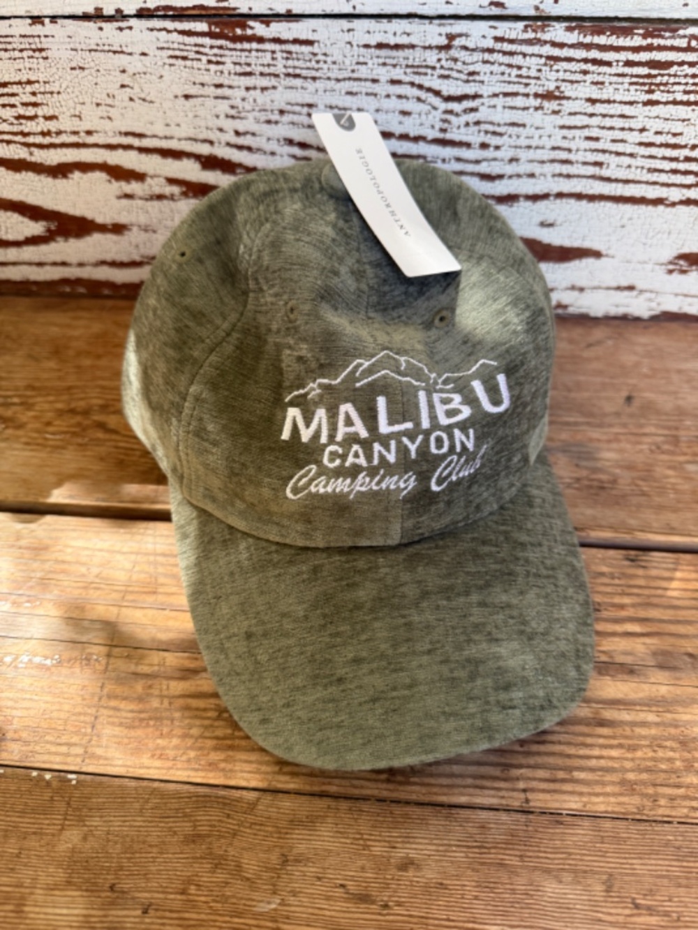 Anthropologie Corduroy Sports Club Baseball Cap Malibu Canyon - Picture 2 of 7